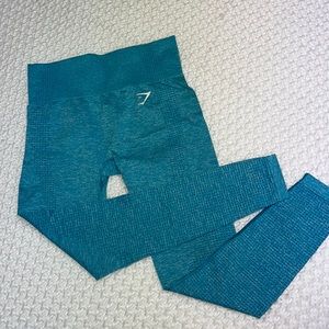 GYMSHARK Blue Marl Vital Seamless Leggings